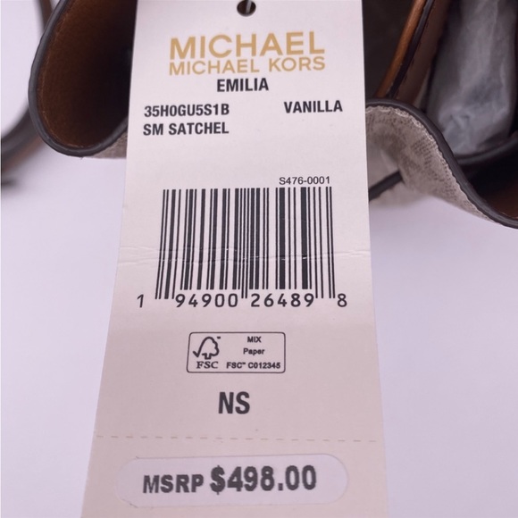 MICHAEL MICHAEL KORS Vanilla
Emilia Small Satchel Crossbody Bag Vanilla - Picture 12 of 14